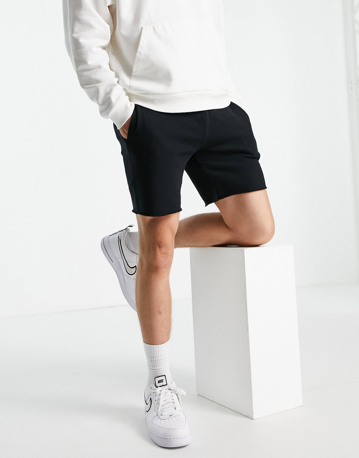 Topman co-ord short in black 
