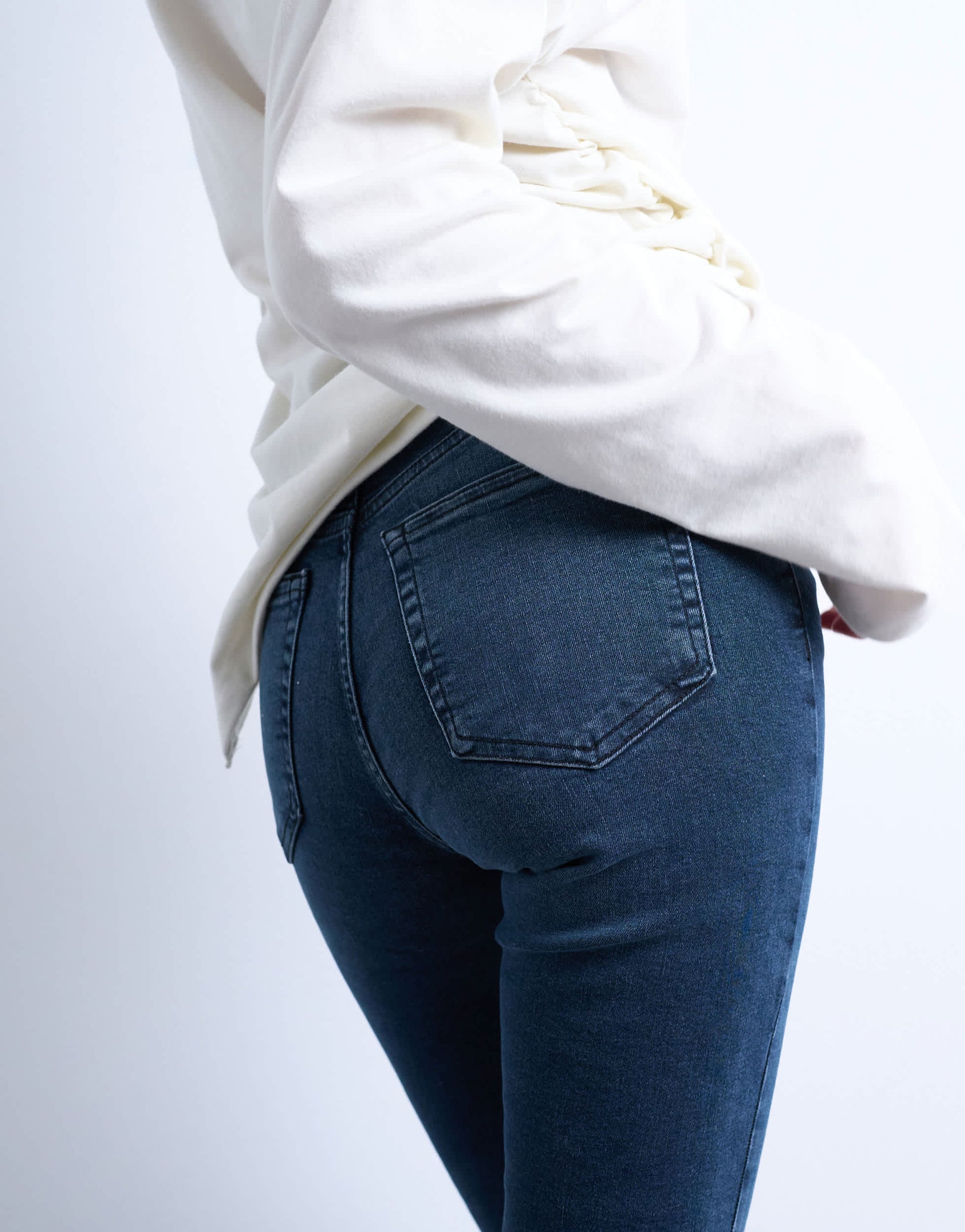 Topshop Jamie high rise skinny jean in blue black