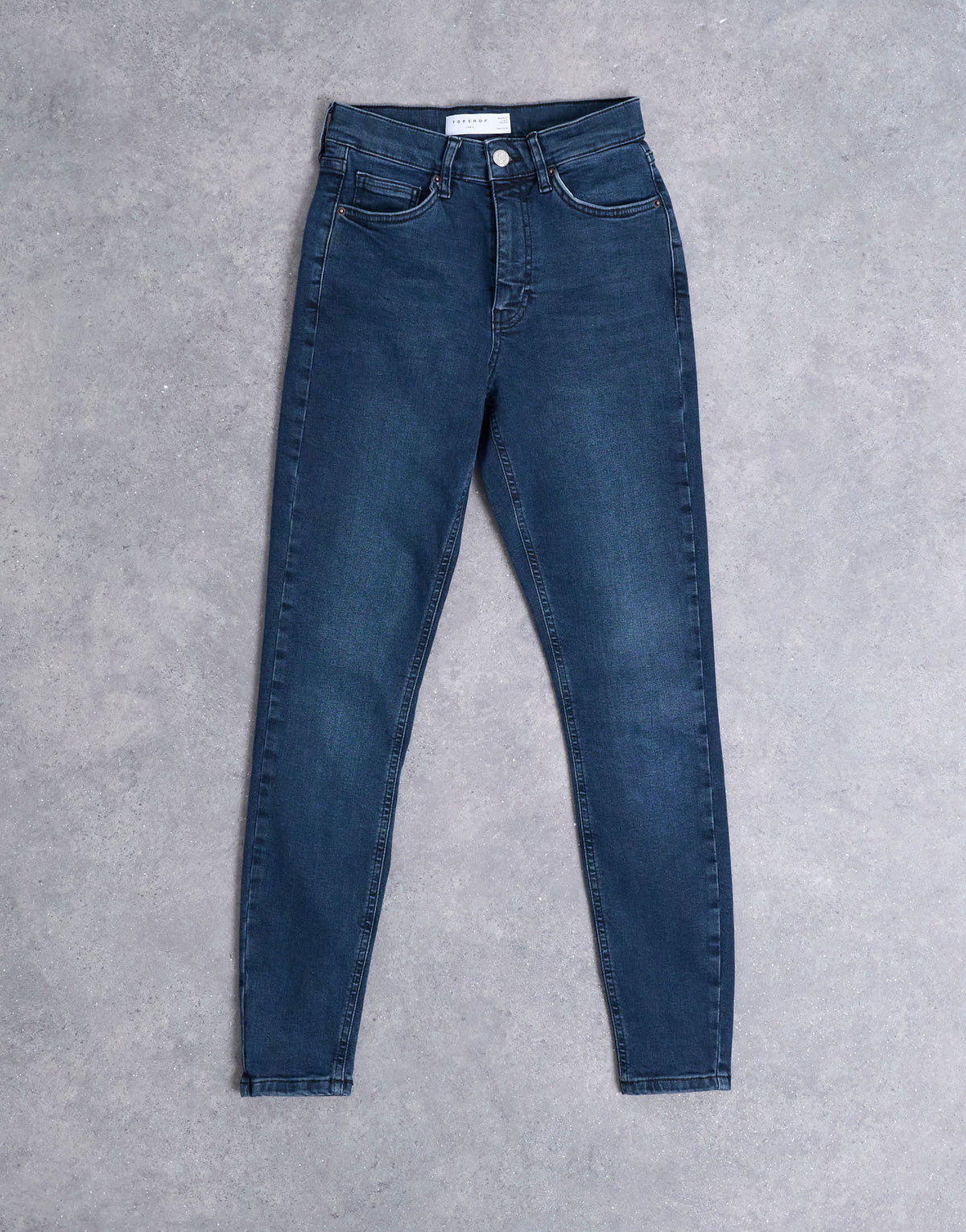 Topshop Jamie high rise skinny jean in blue black