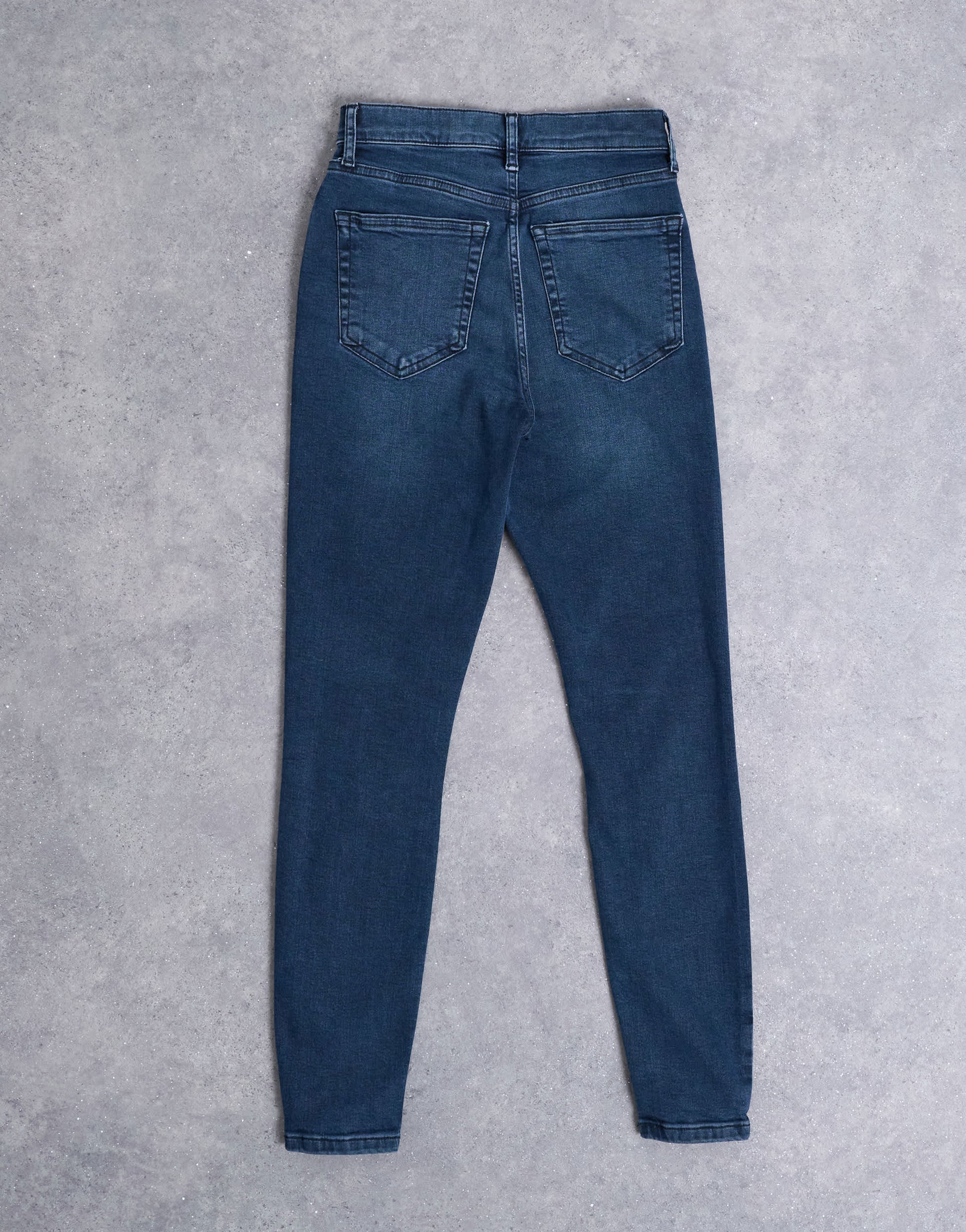 Topshop Jamie high rise skinny jean in blue black