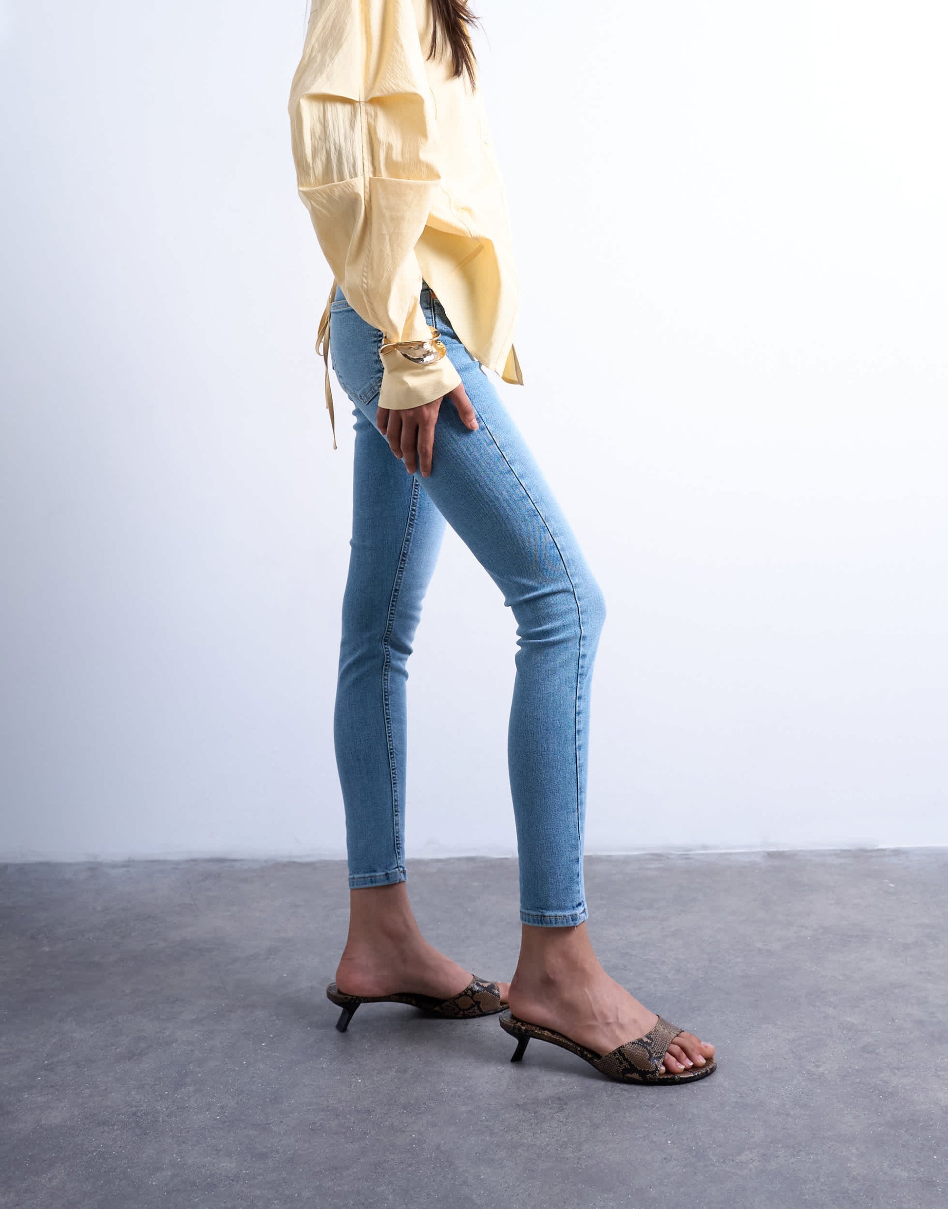 Topshop Jamie high rise skinny jean in bleach