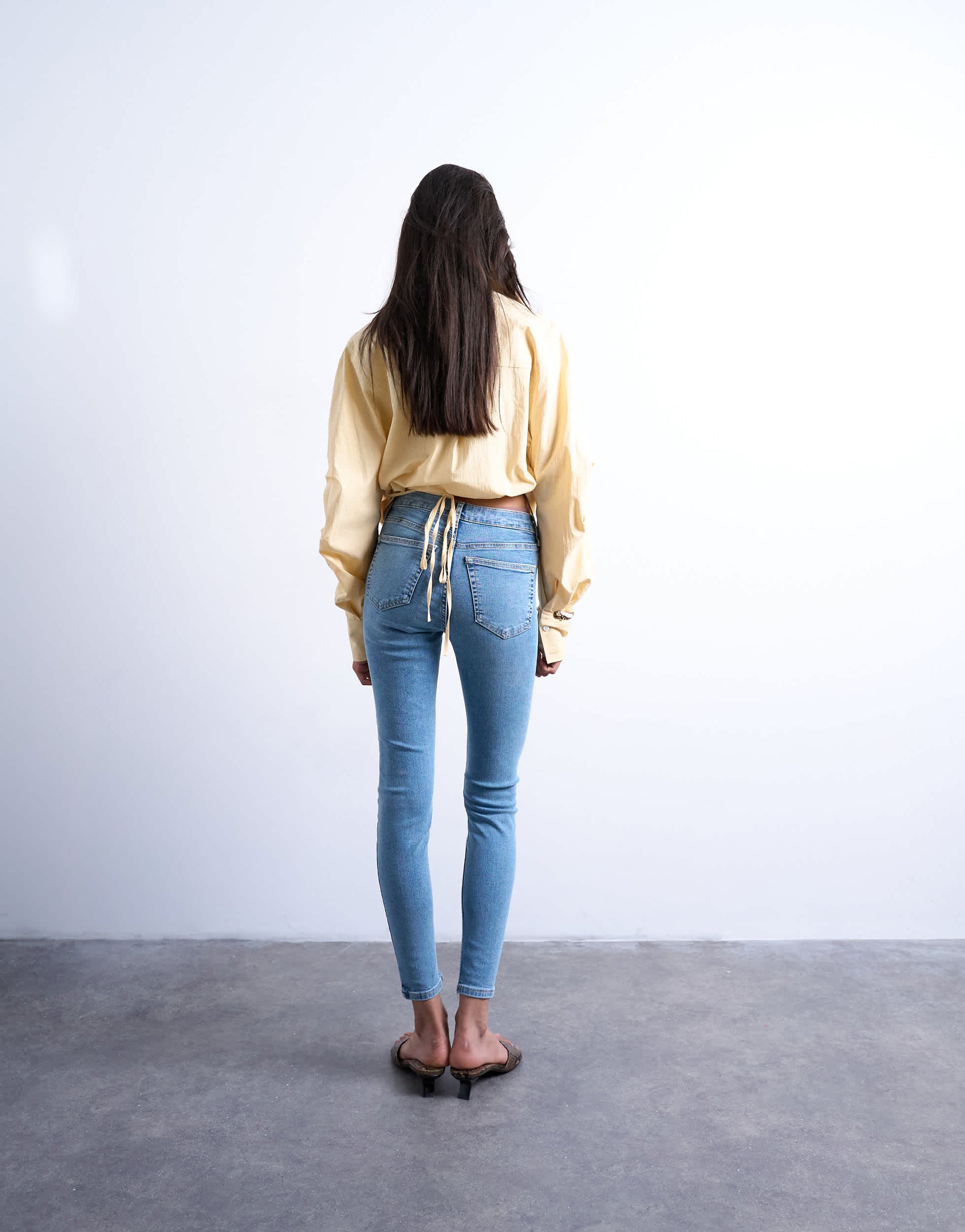 Topshop Jamie high rise skinny jean in bleach