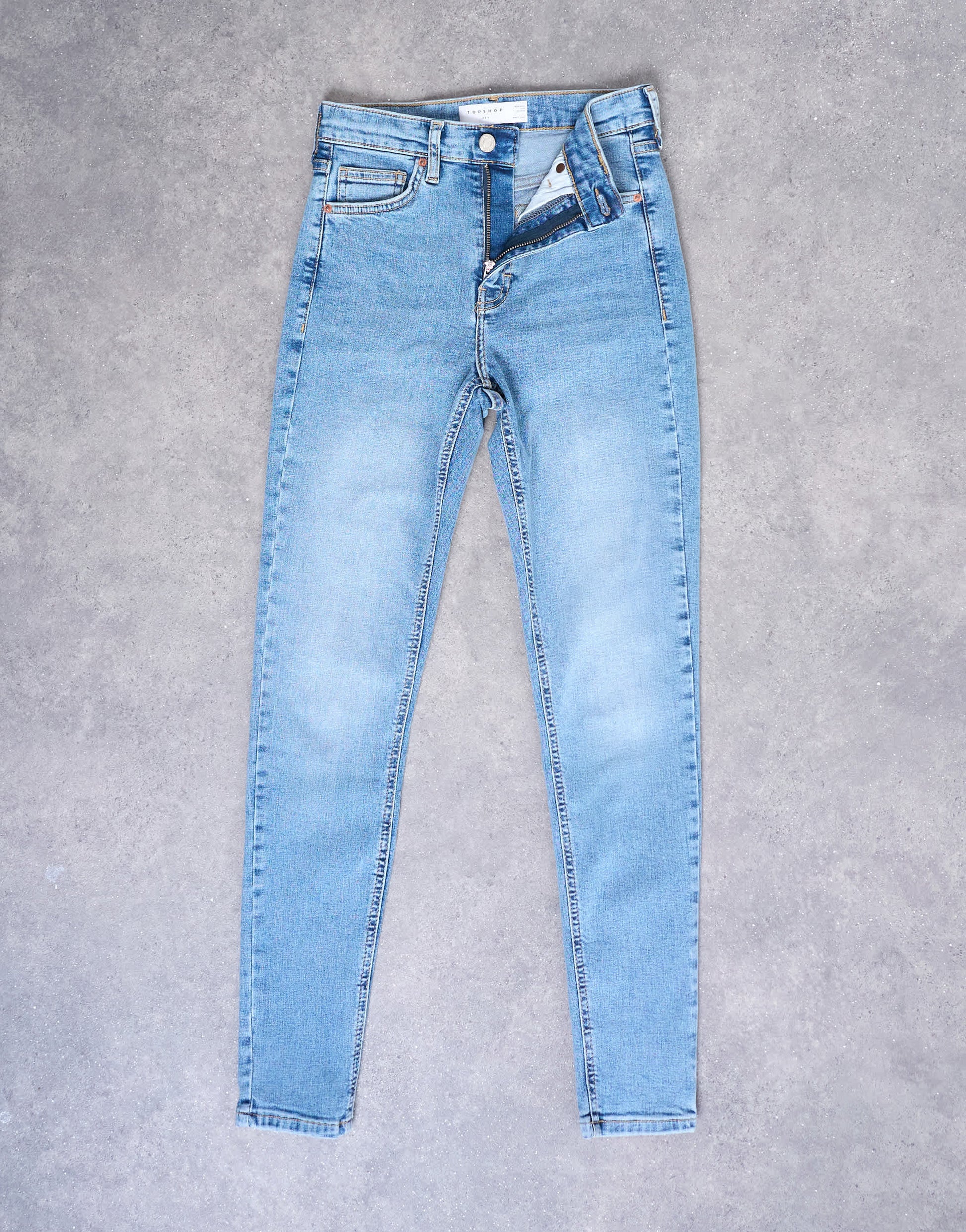 Topshop Jamie high rise skinny jean in bleach