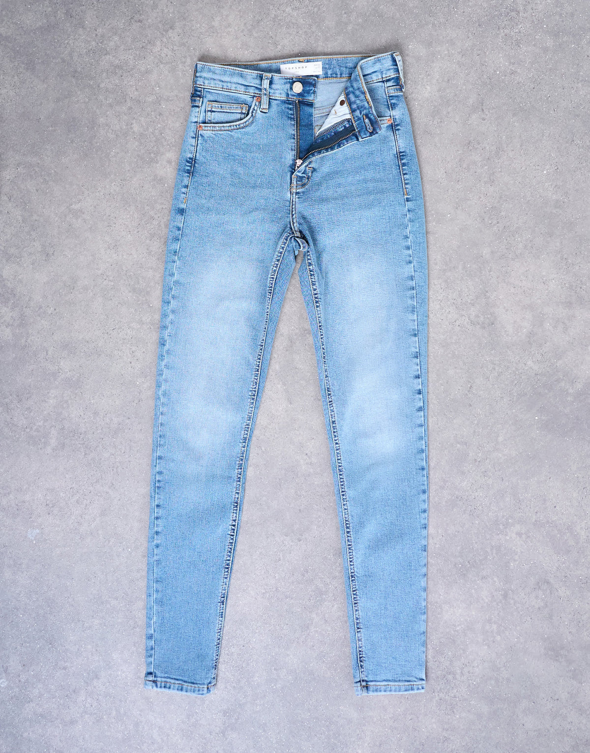 Topshop Jamie high rise skinny jean in bleach