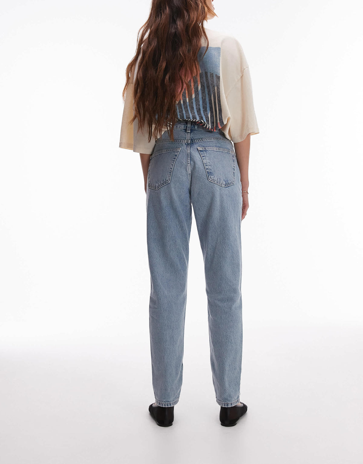 Topshop Original Mom high rise jean in bleach