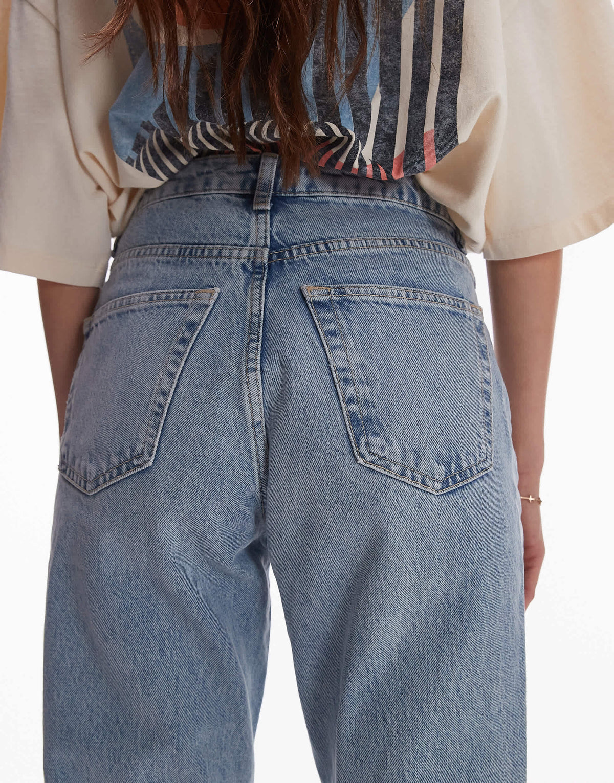Topshop Original Mom high rise jean in bleach
