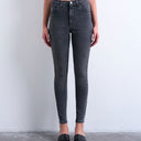 Topshop Jamie high rise skinny jean in washed black