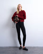 Topshop Tall Joni high rise super skinny jean in black