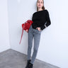 Topshop Jamie High-Rise-Skinny-Jeans in Grau
