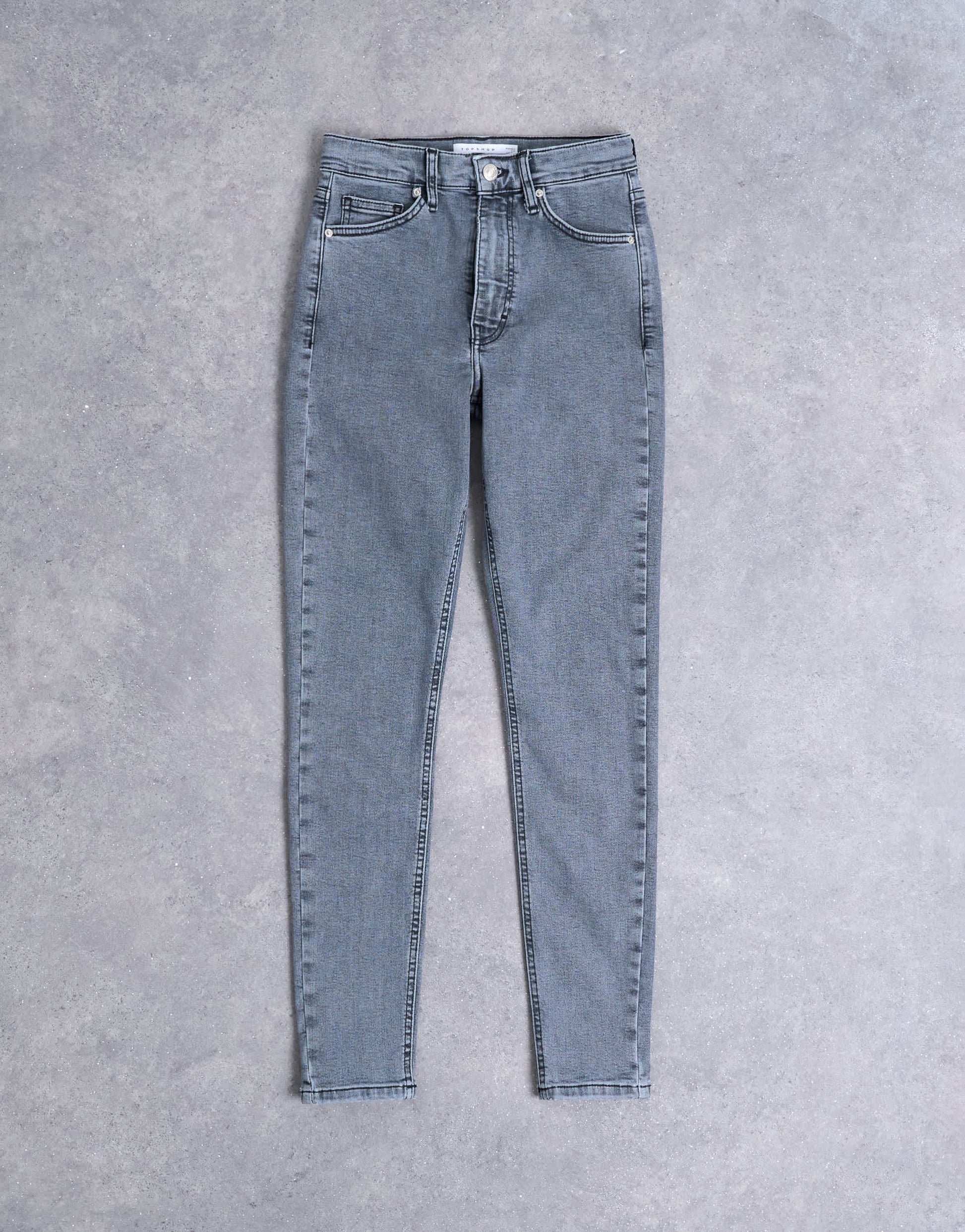Topshop Jamie high rise skinny jean in grey