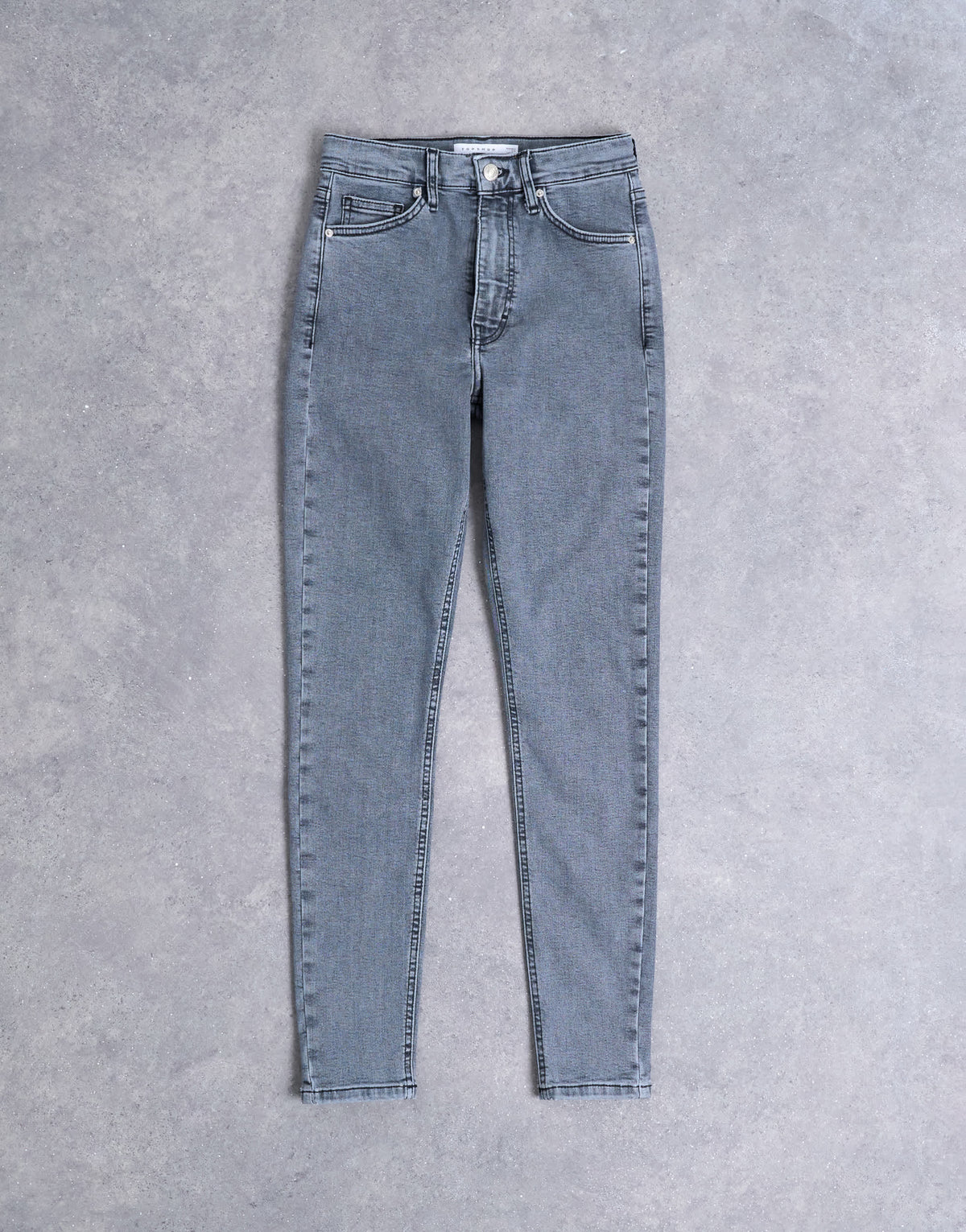 Topshop Jamie high rise skinny jean in grey