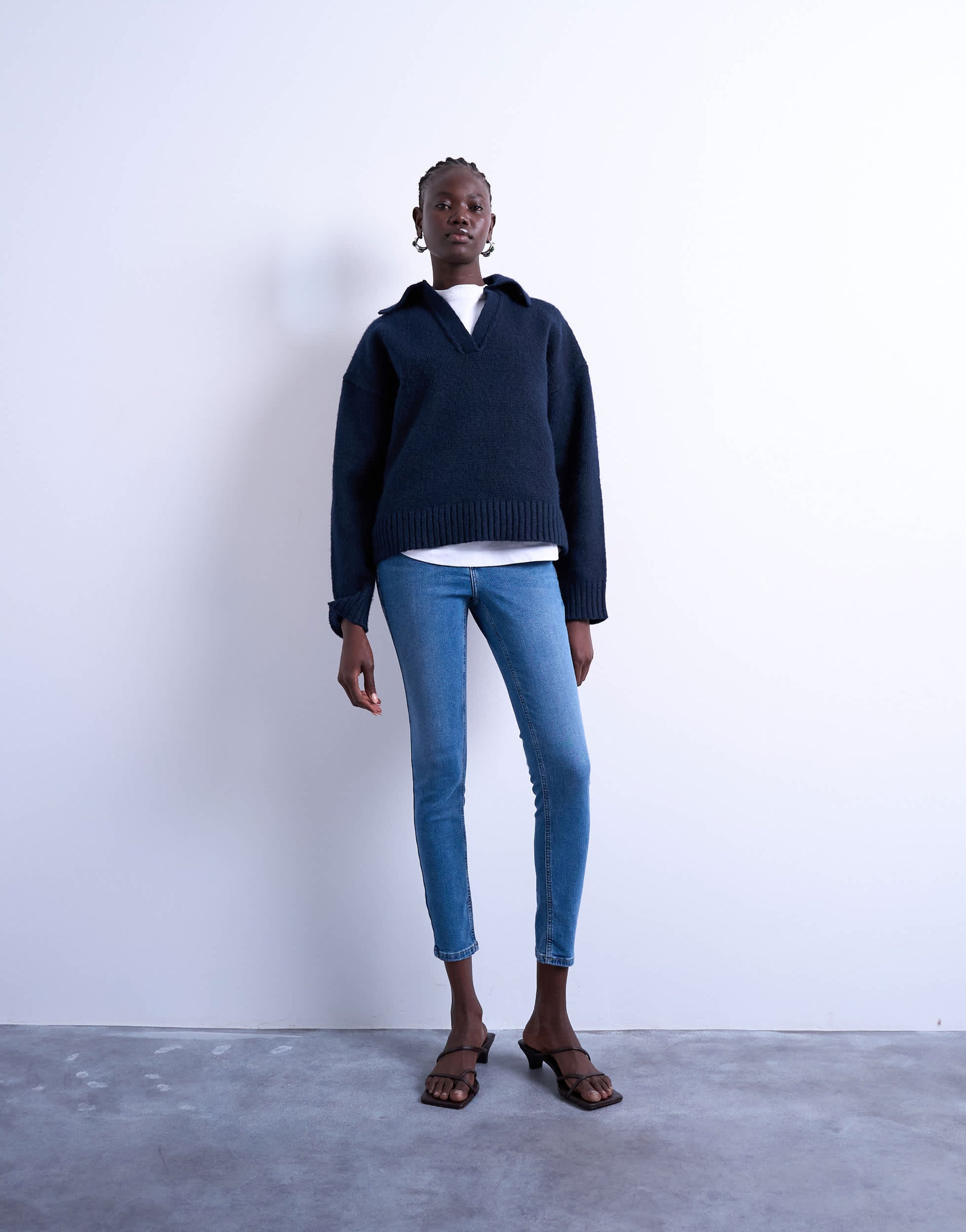 Topshop Jamie high rise skinny jean in vintage blue