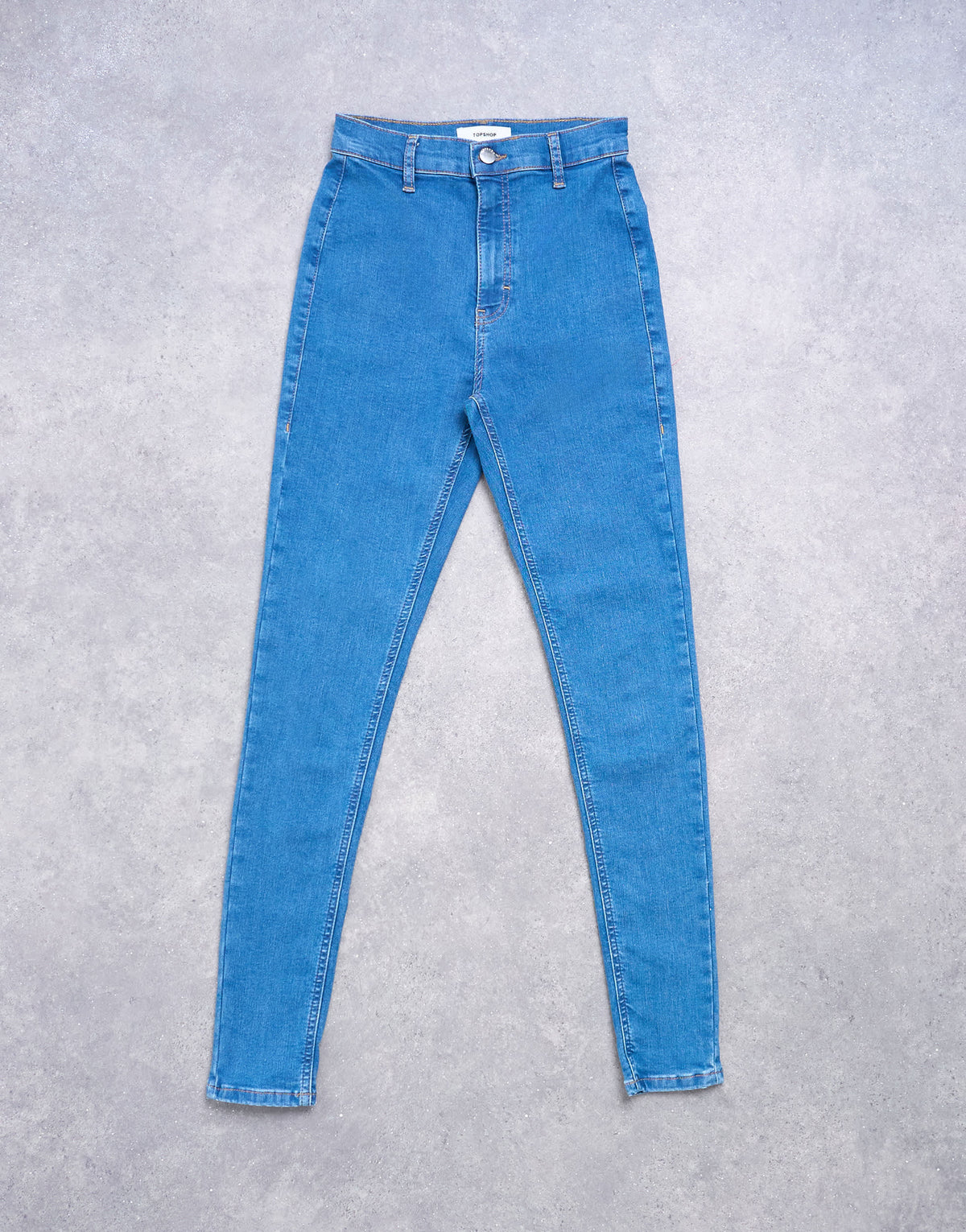 Topshop high rise super skinny jean in vintage blue