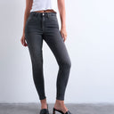 Topshop Hourglass Jamie high rise skinny jean in washed black
