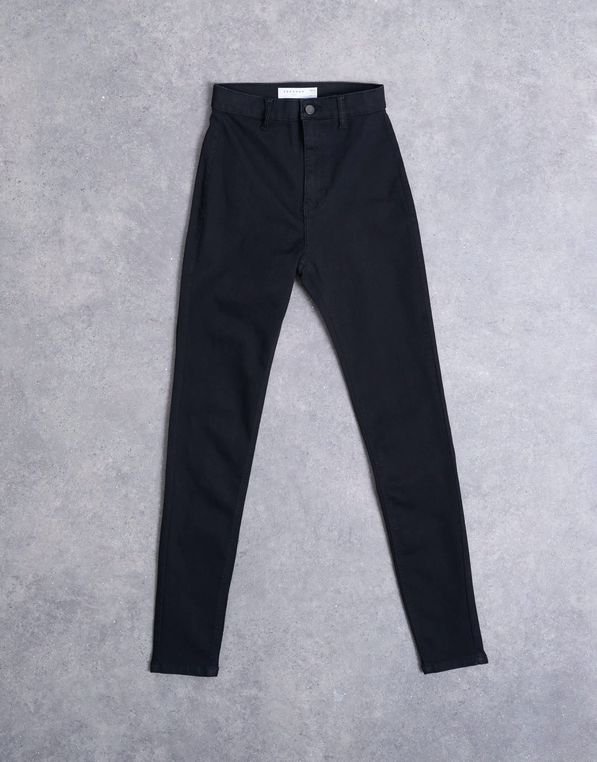 Topshop Hourglass Joni high rise super skinny jean in black