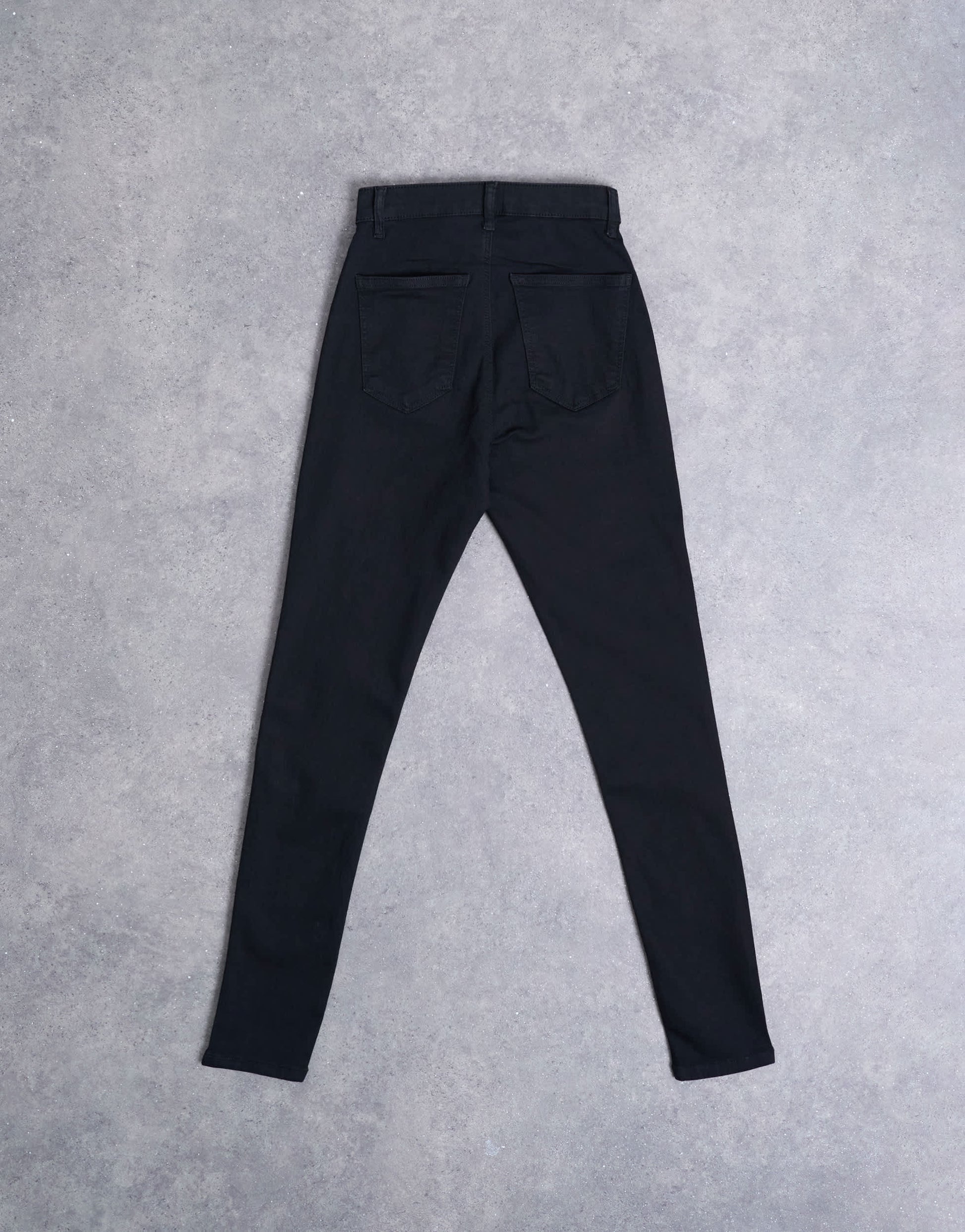 Topshop Hourglass Joni high rise super skinny jean in black