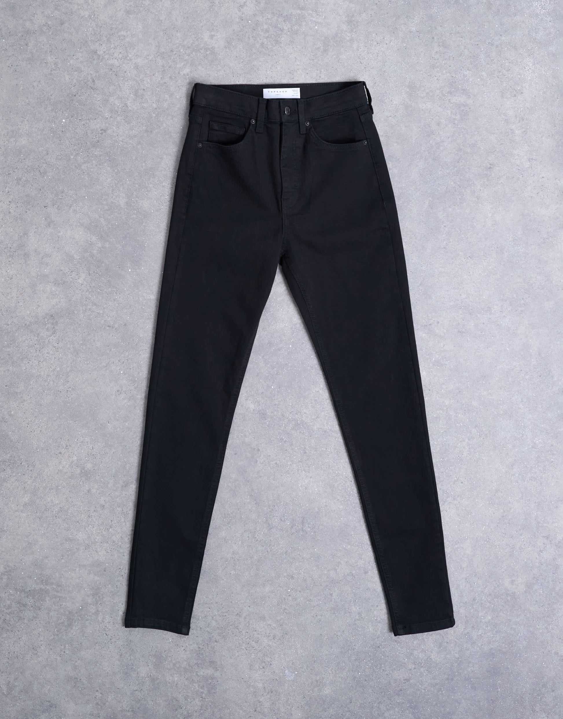 Topshop Hourglass Jamie high rise skinny jean in black