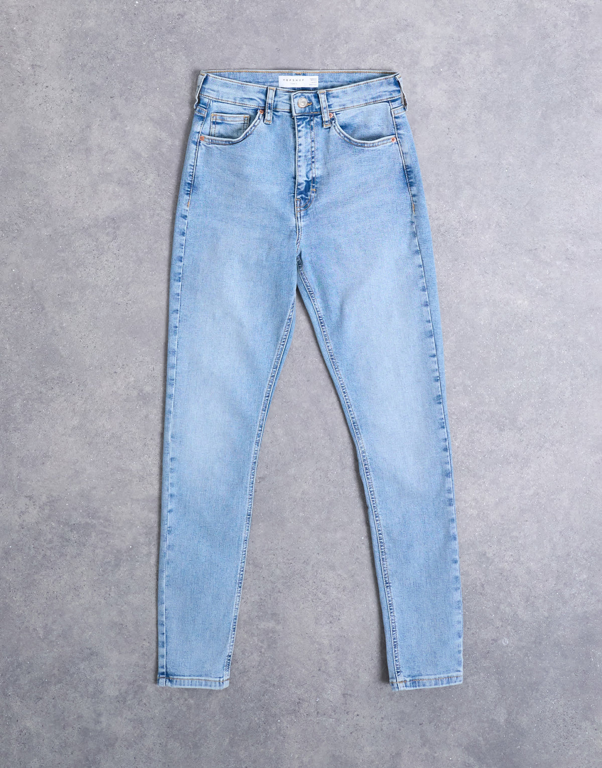 Topshop Hourglass Jamie high rise skinny jean in bleach