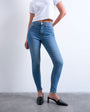 Topshop Hourglass Jamie high rise skinny jean in vintage blue