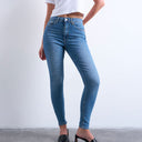 Topshop Hourglass Jamie high rise skinny jean in vintage blue
