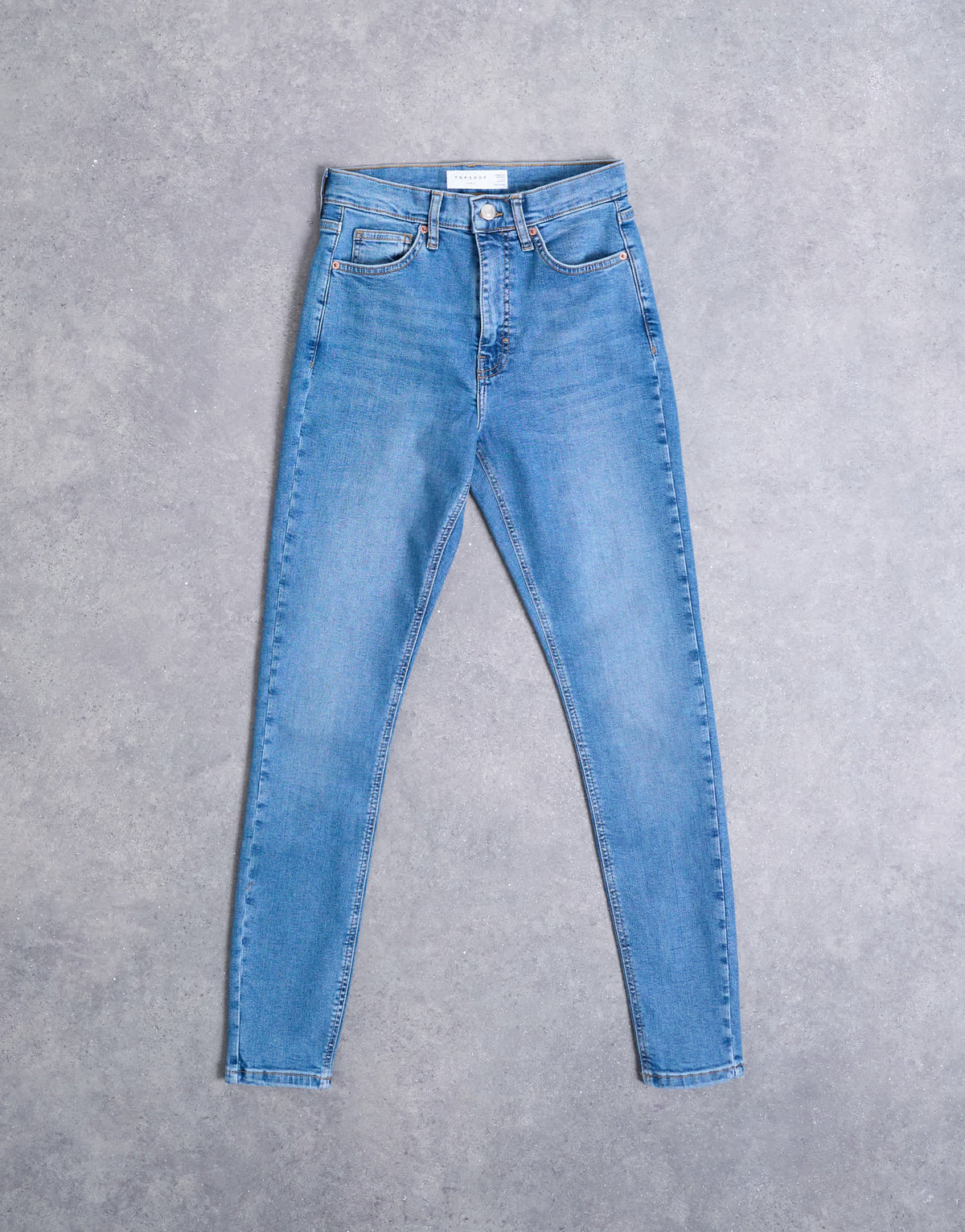 Topshop Hourglass Jamie high rise skinny jean in vintage blue
