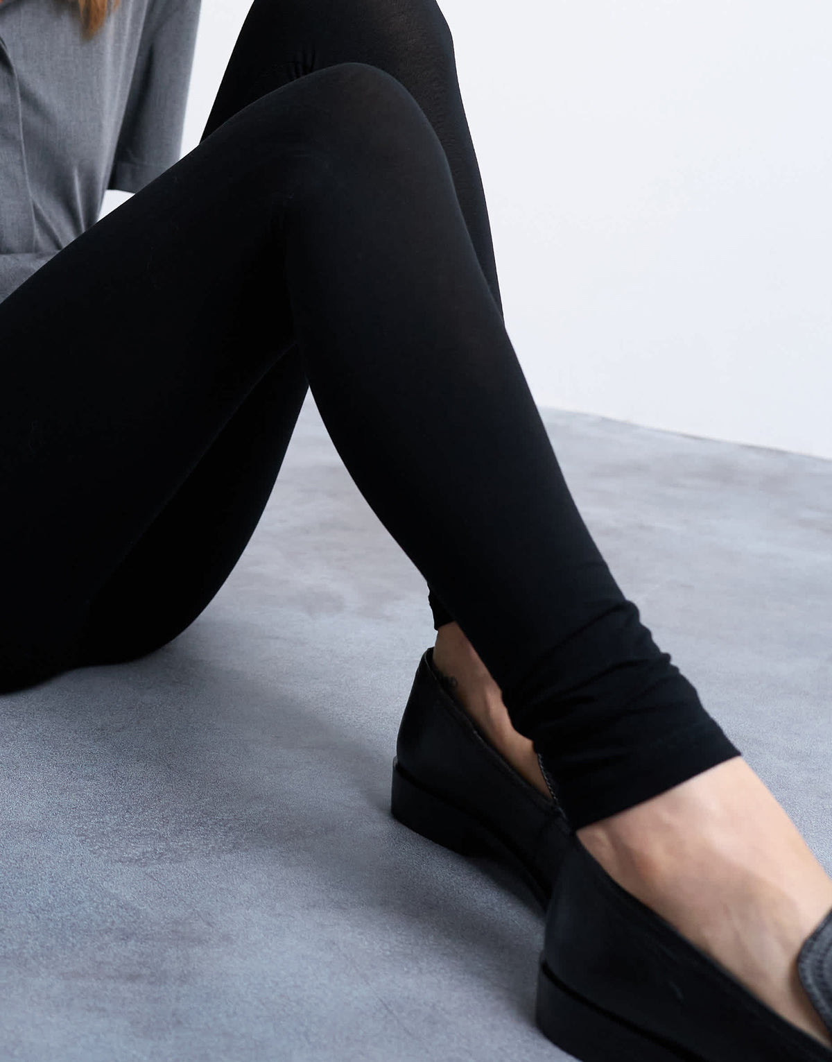 Topshop basic ankle legging in black