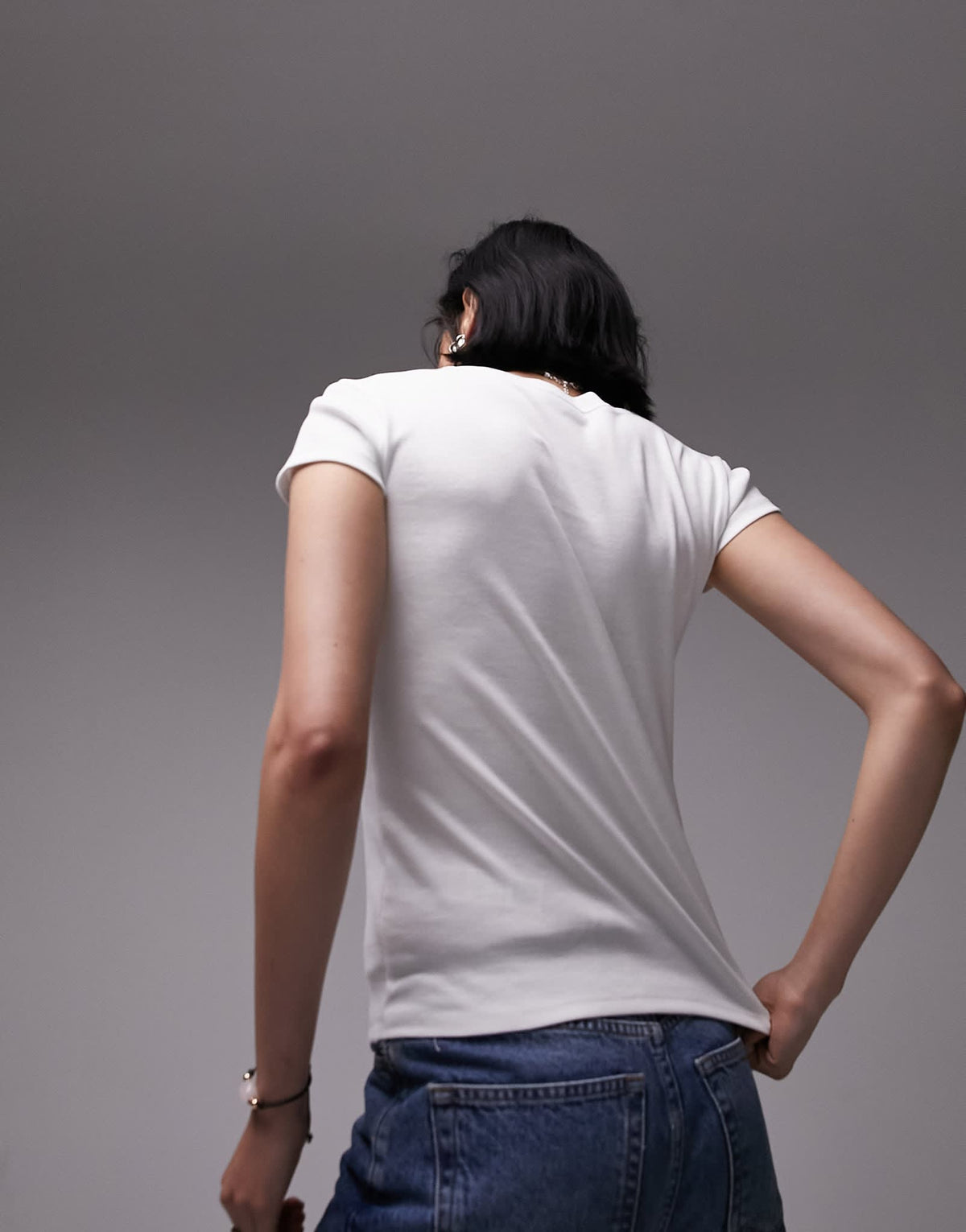 Topshop everyday tee in white 