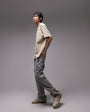 Topman relaxed fit t-shirt in stone