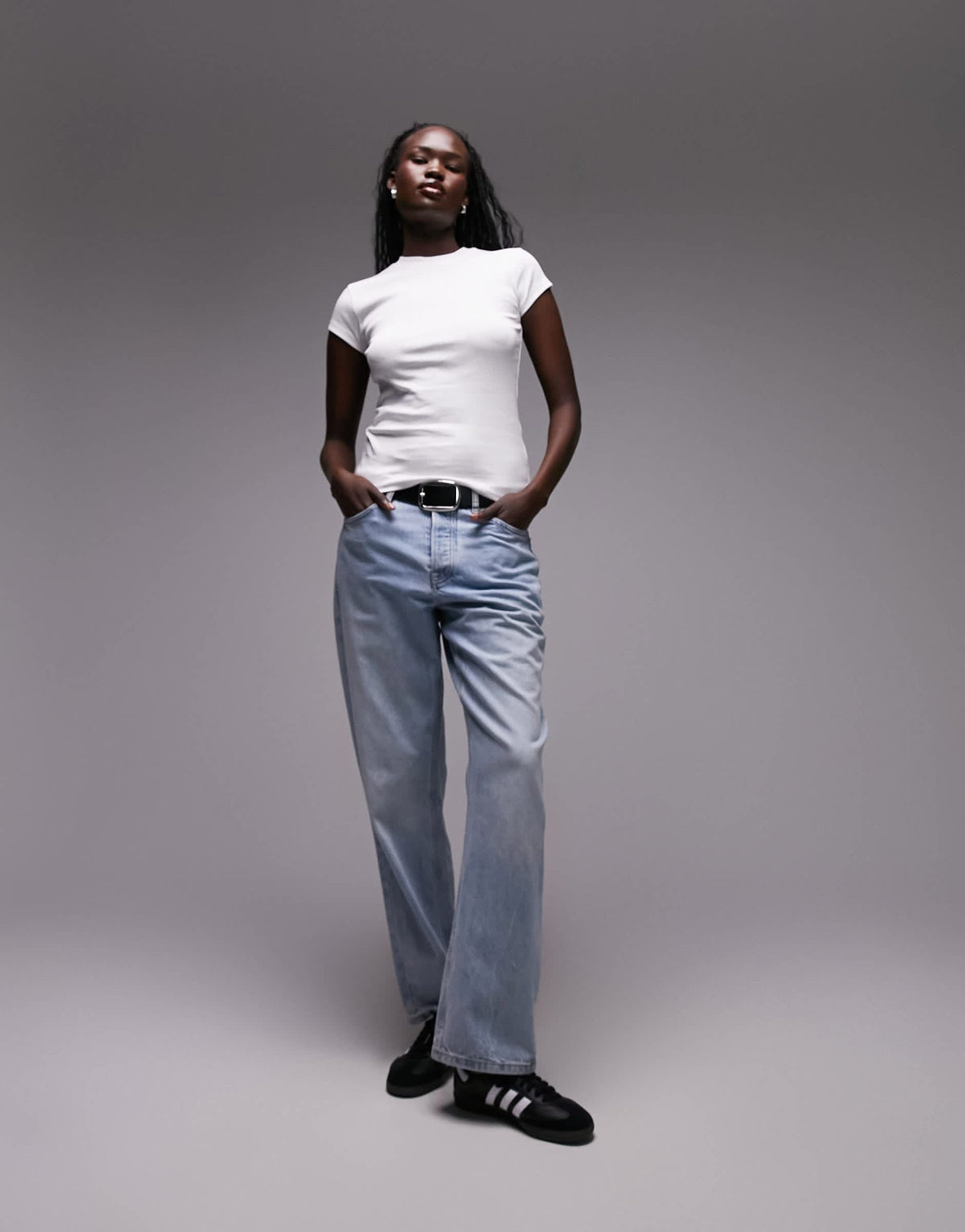 Topshop tall everyday tee in white