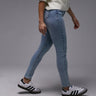 Topshop Hourglass Jamie high rise skinny jean in bleach
