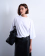 Topshop oversized drop shoulder tee in white