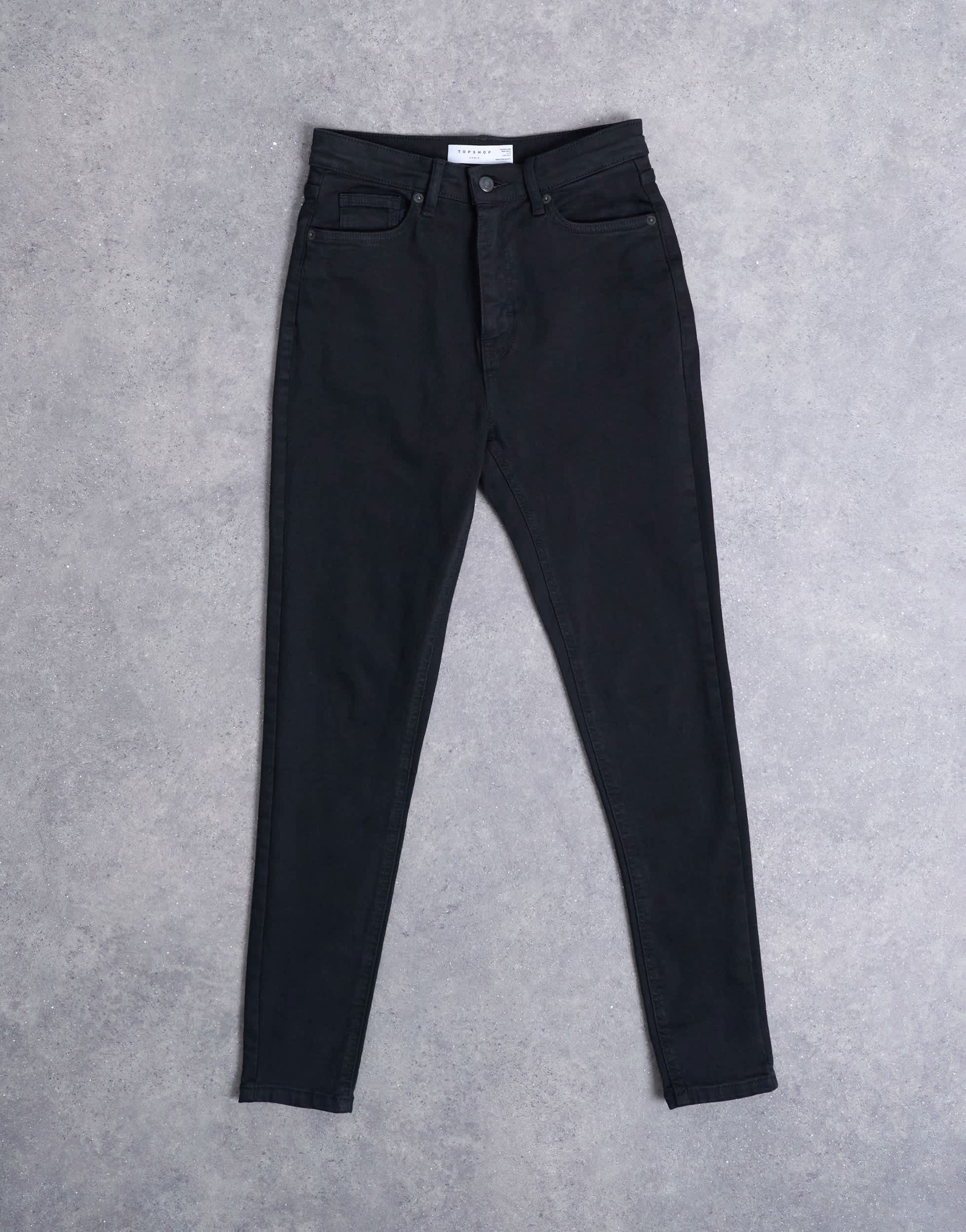 Topshop Hourglass Jamie high rise skinny jean in black