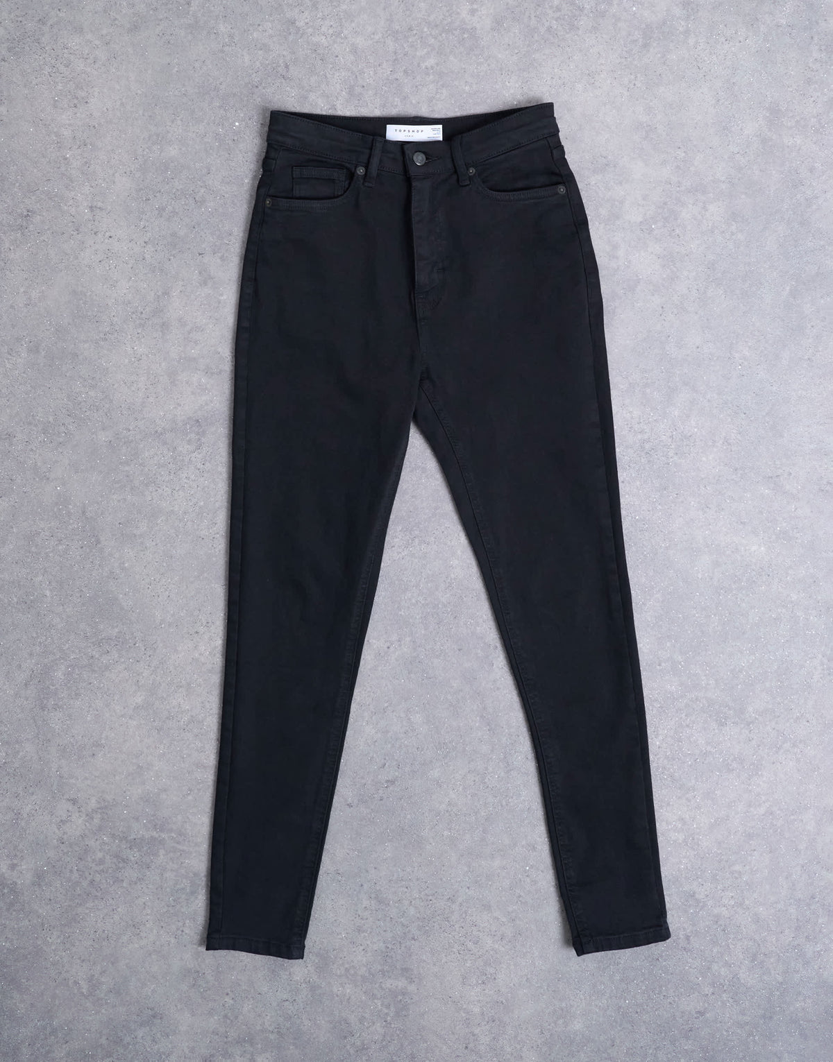 Topshop Hourglass Jamie high rise skinny jean in black