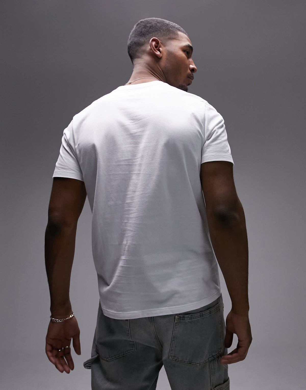 Topman classic fit t-shirt in white