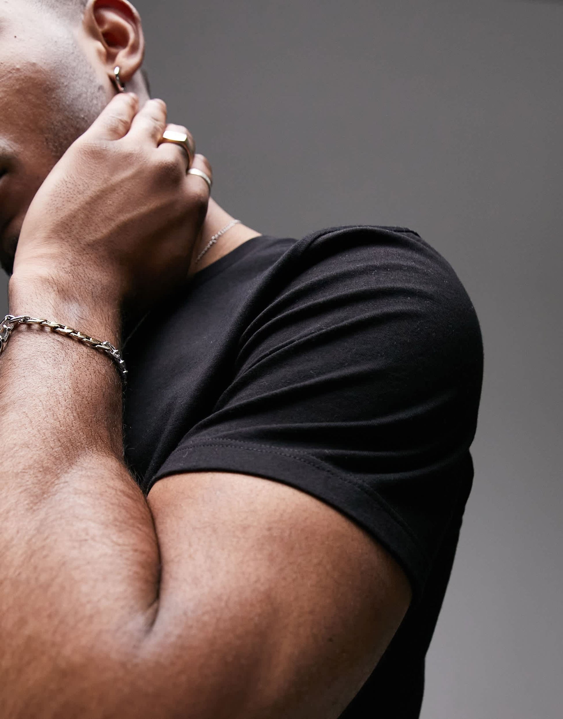 Topman classic fit t-shirt in black