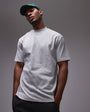 Topman relaxed fit t-shirt in grey marl