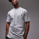 Topman relaxed fit t-shirt in grey marl