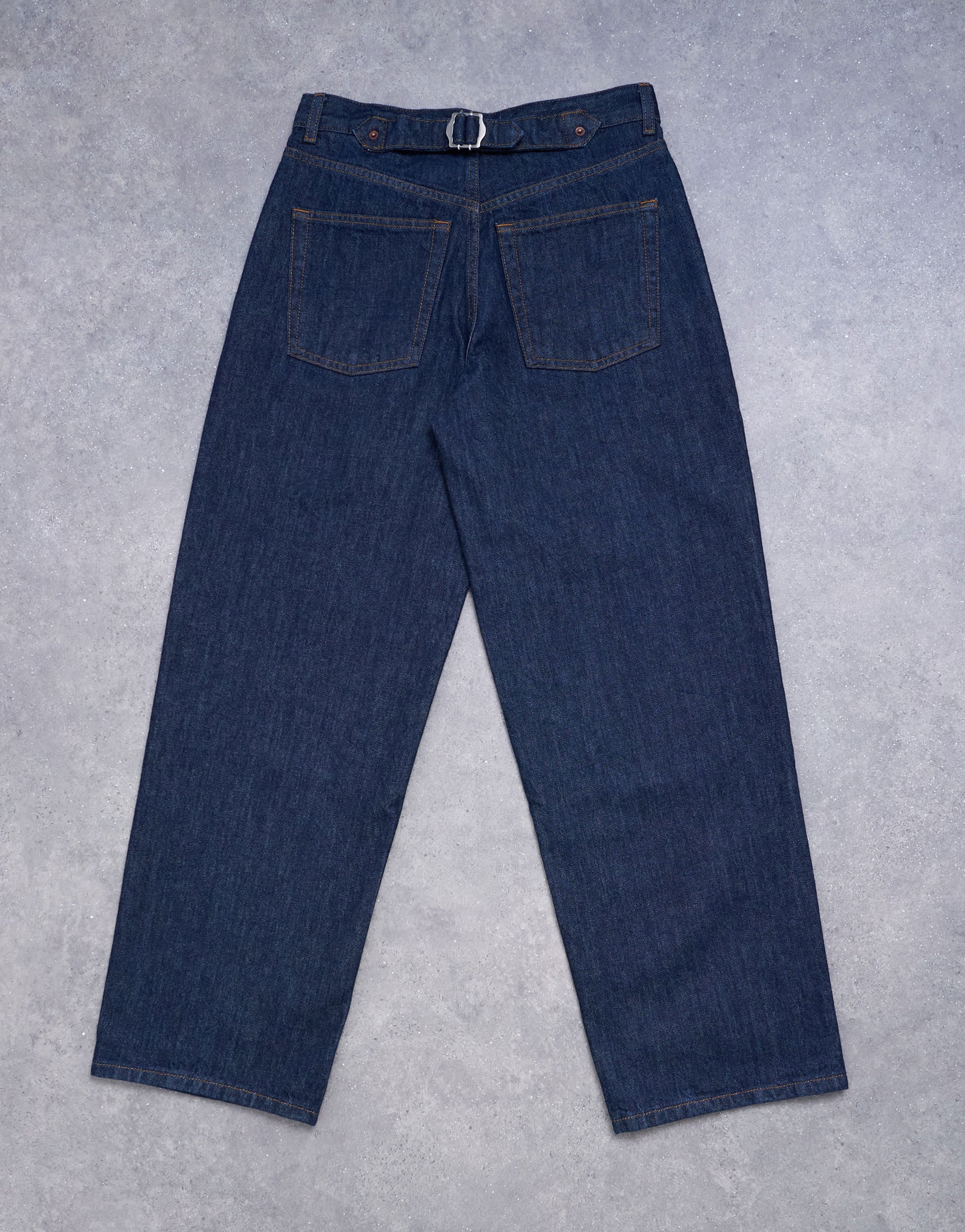 Topshop low rise relaxed jean in raw indigo