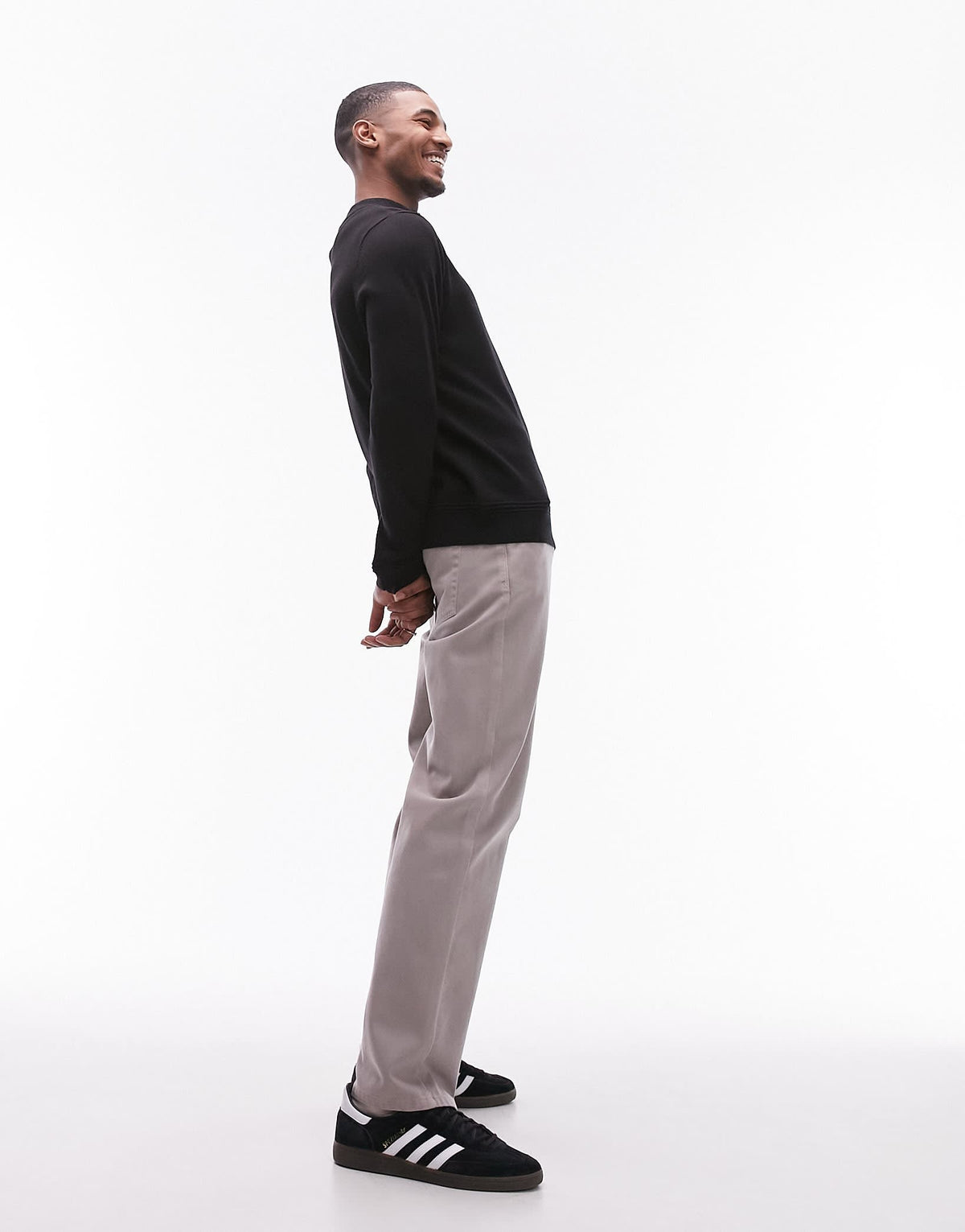 Topman essentials 1/4 zip in black