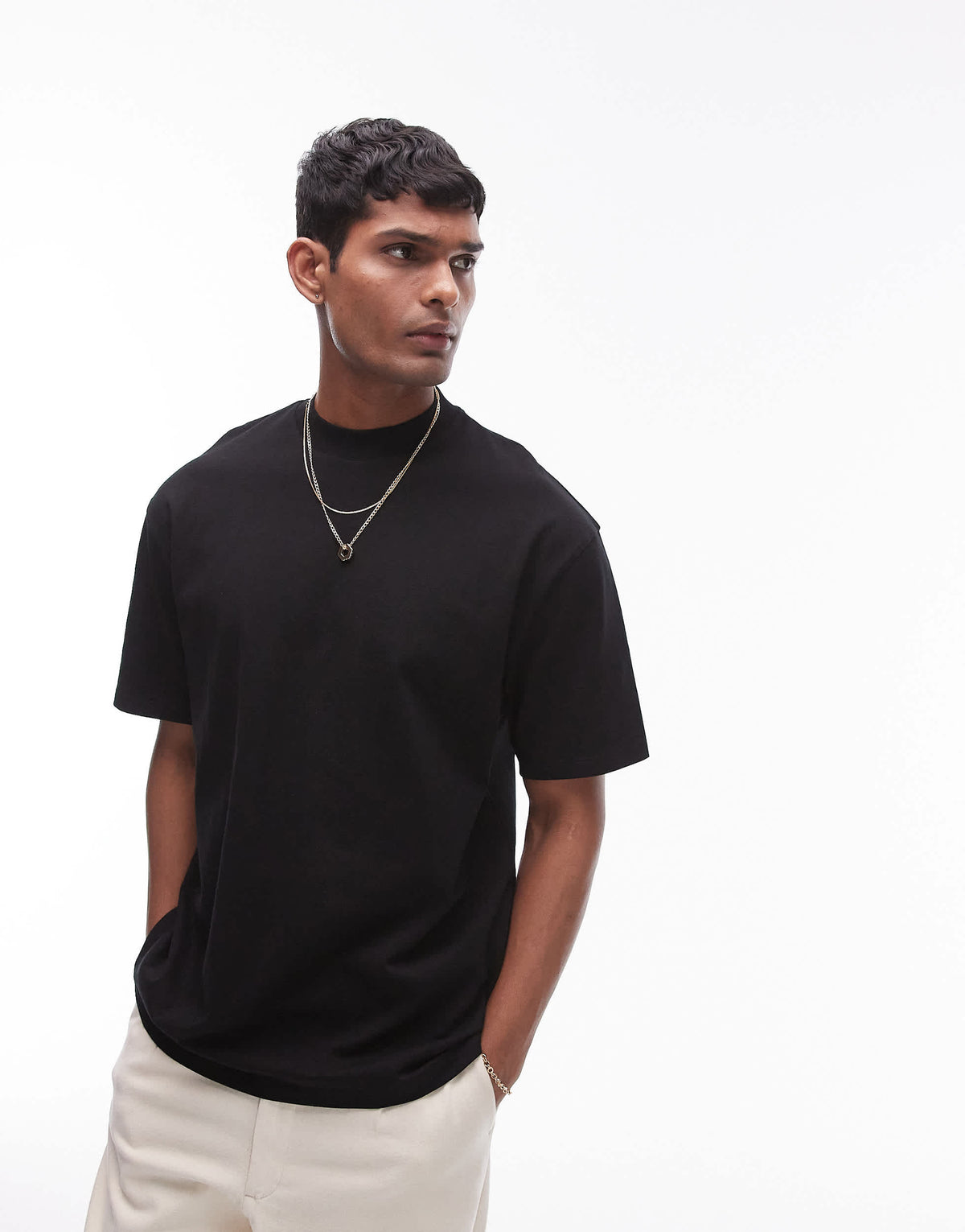 Topman relaxed fit t-shirt in black