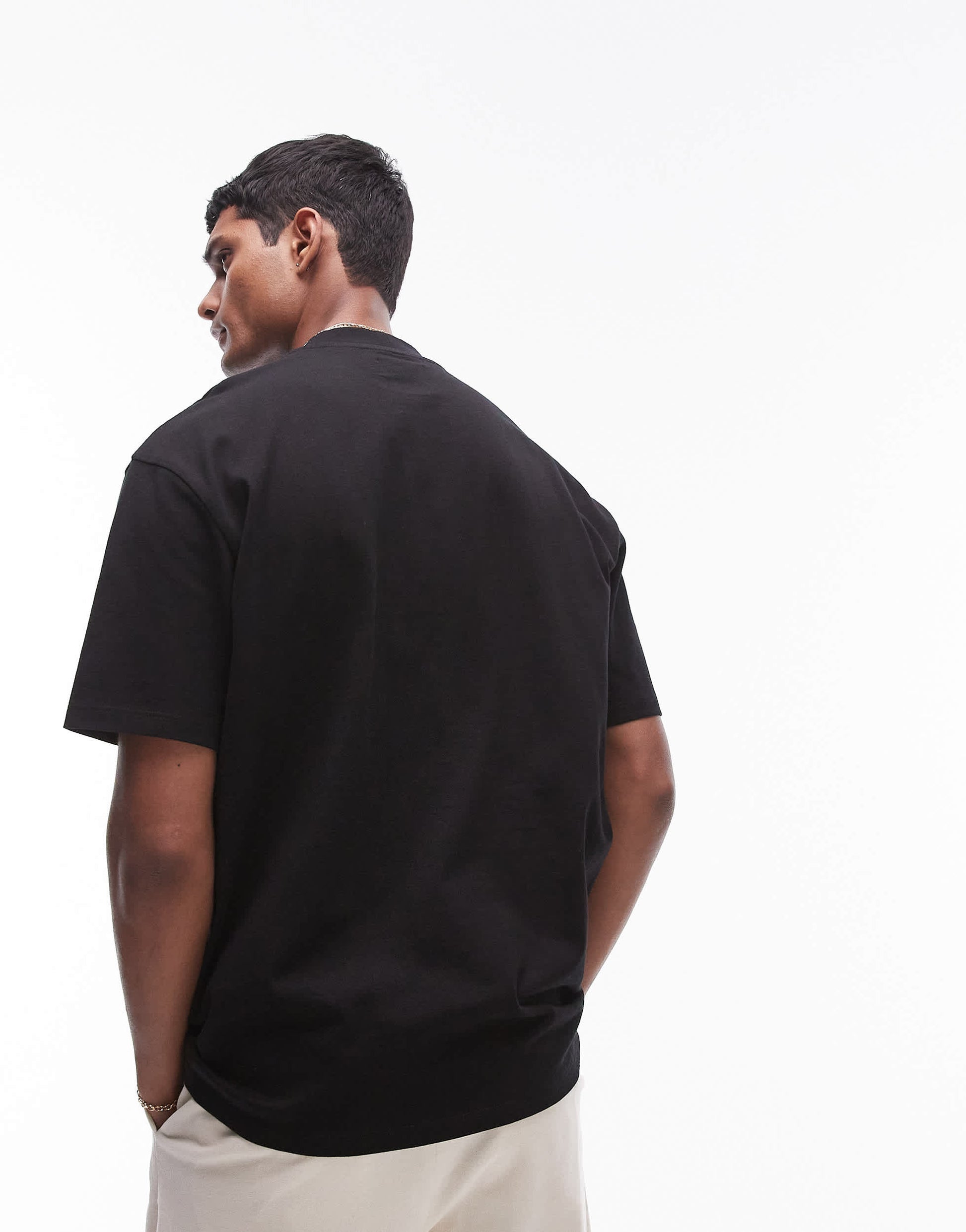 Topman relaxed fit t-shirt in black