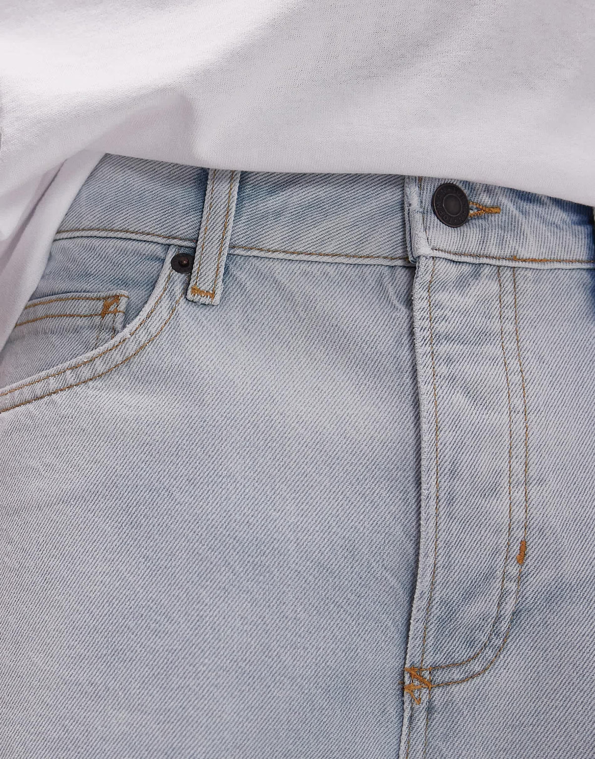 Topman straight jeans in bleach wash