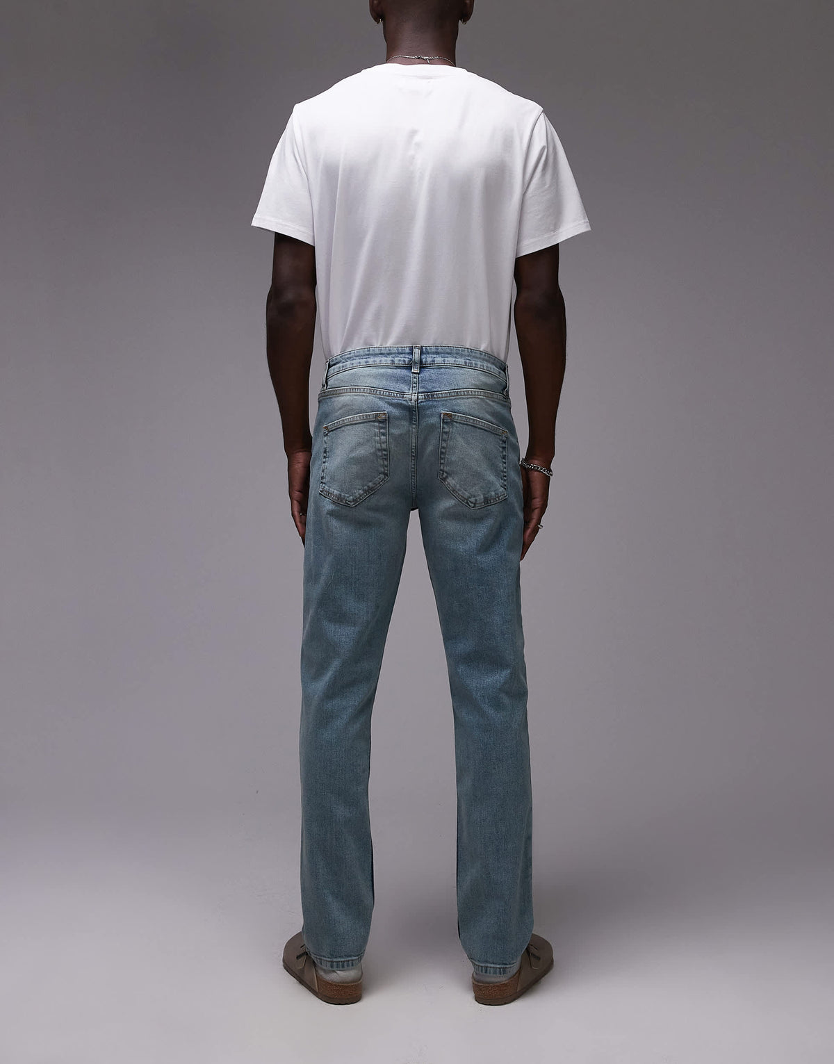 Topman slim jeans in tinted light blue