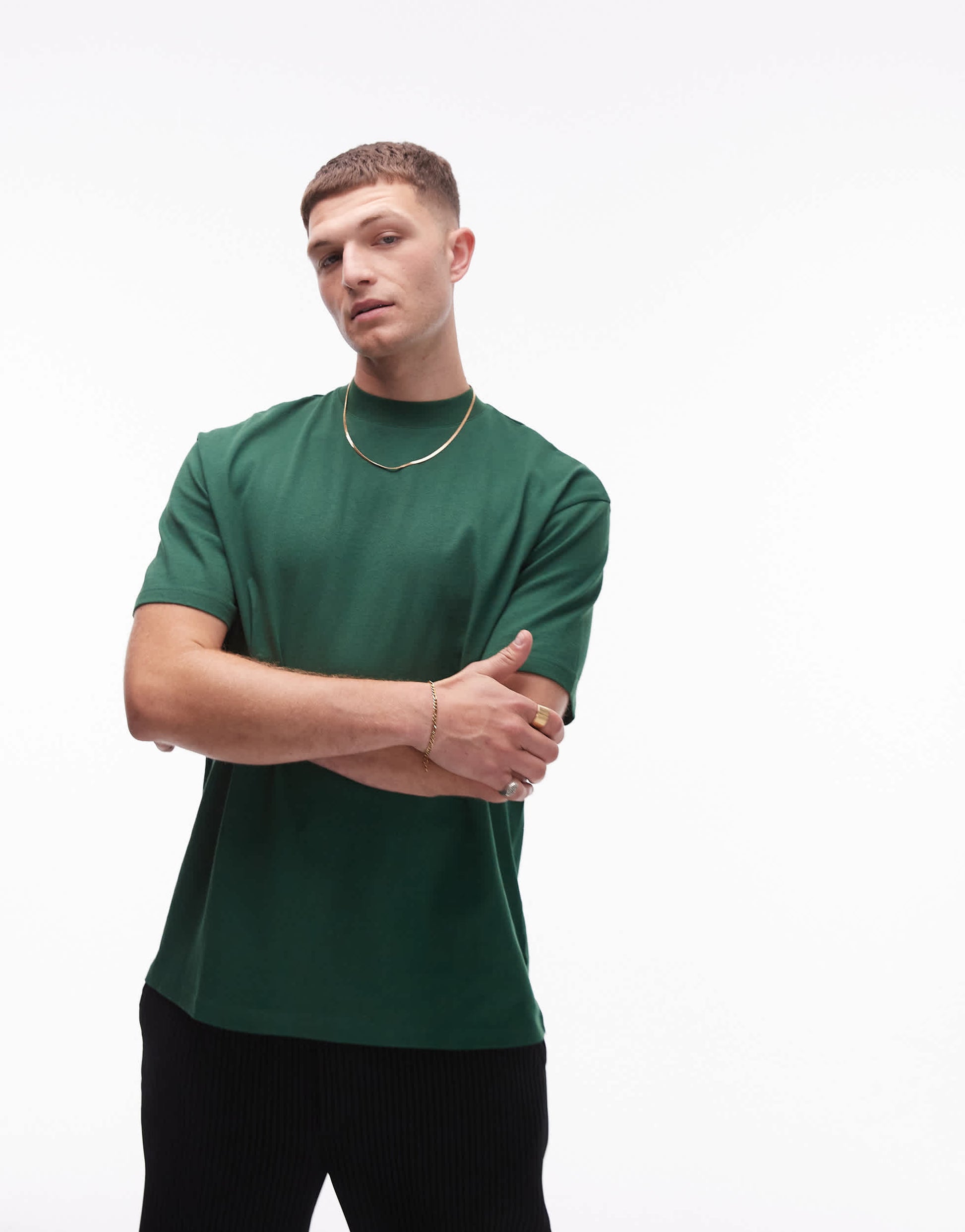 Topman relaxed fit t-shirt in green