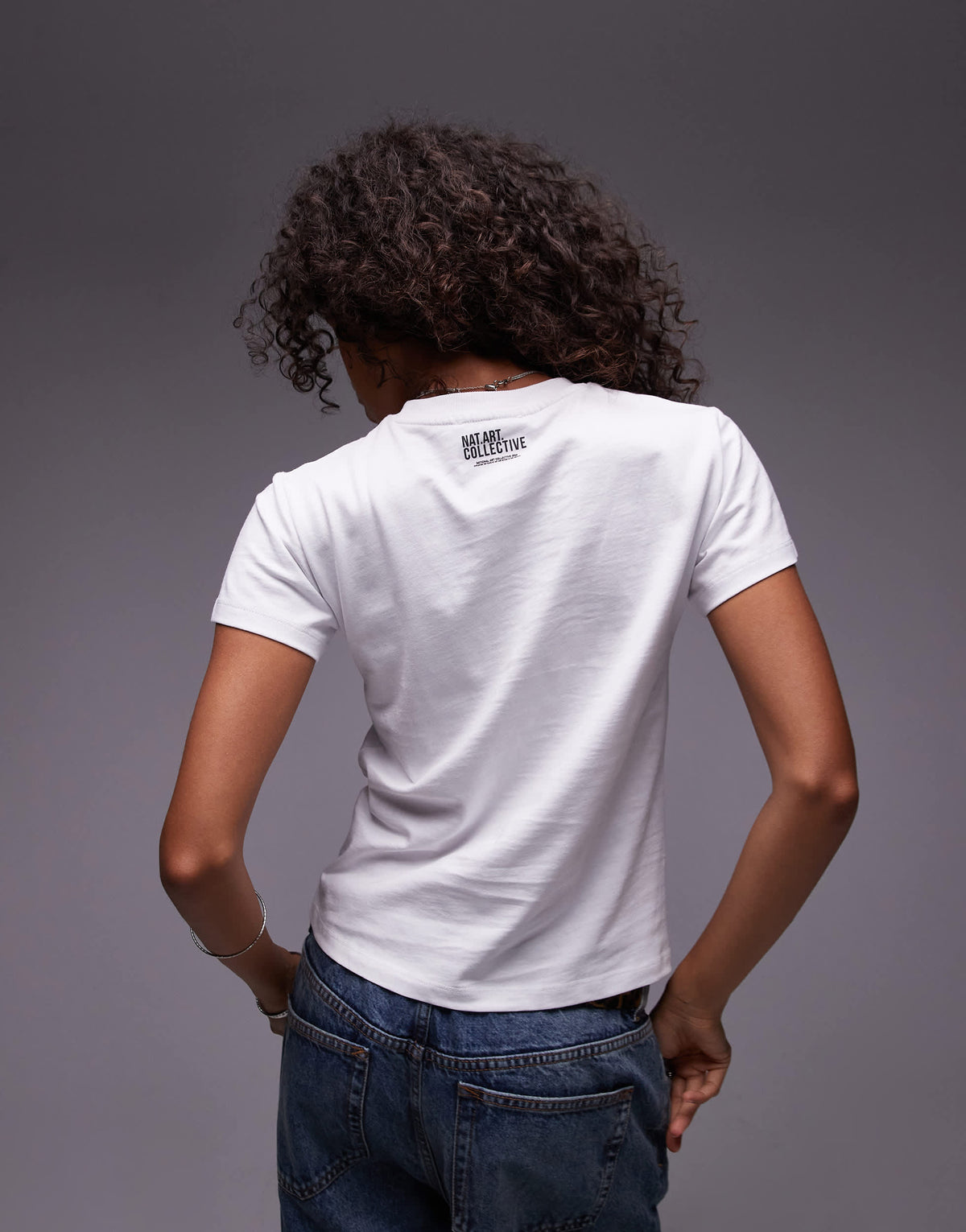 Topshop graphic license Paul Klee boxy tee in ecru