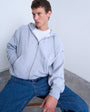 Topman Heavyweight oversized fit full zip hoodie in grey