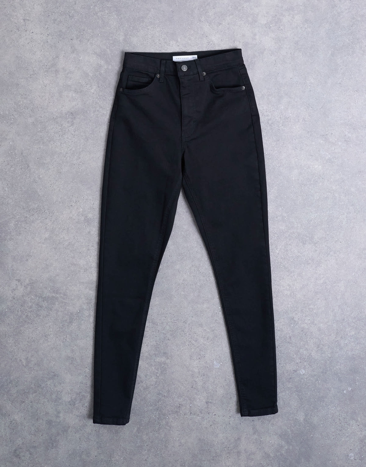 Topshop Hourglass Jamie high rise jean in black