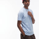 Topman classic fit t-shirt in blue
