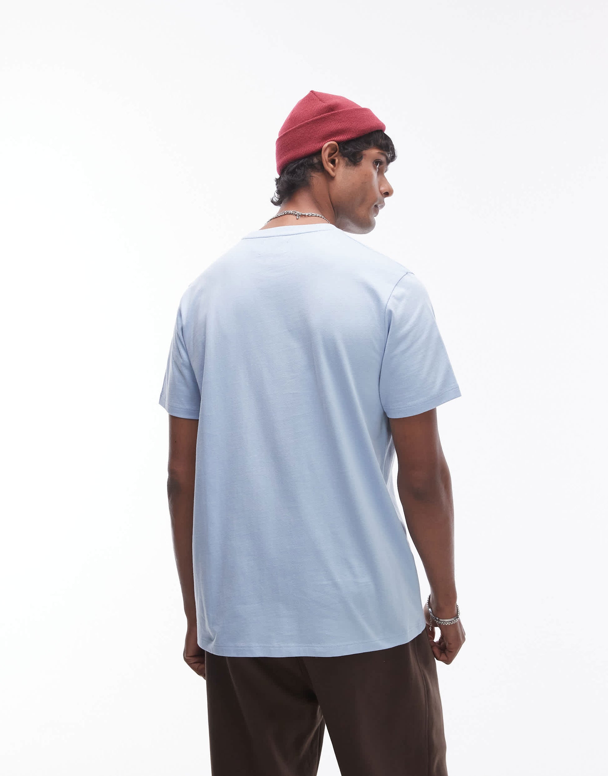 Topman classic fit t-shirt in blue