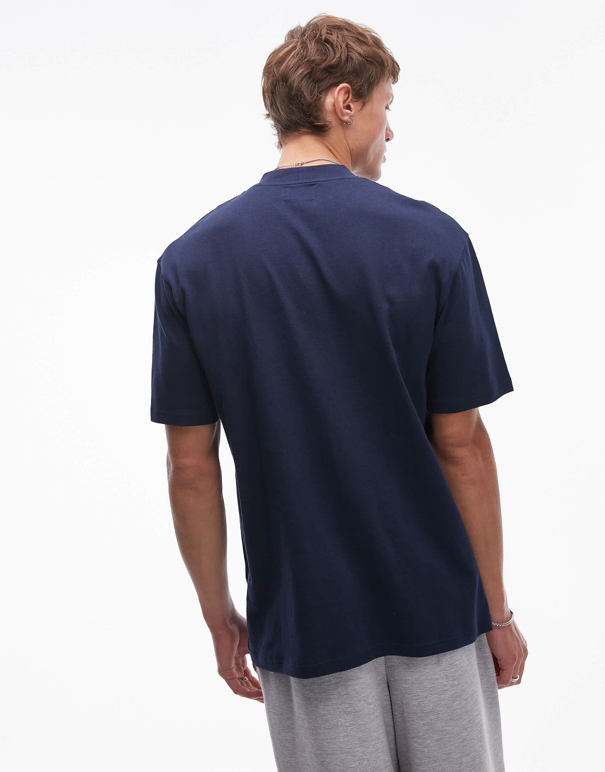 Topman relaxed fit t-shirt in navy